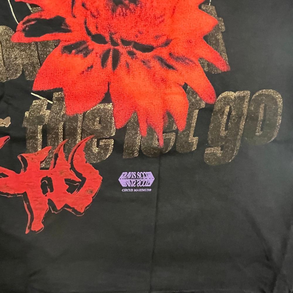 Travis Scott Utopia World Tour Tee Mens M Black Graphic 2024 Delresto Echoes - Picture 12 of 14